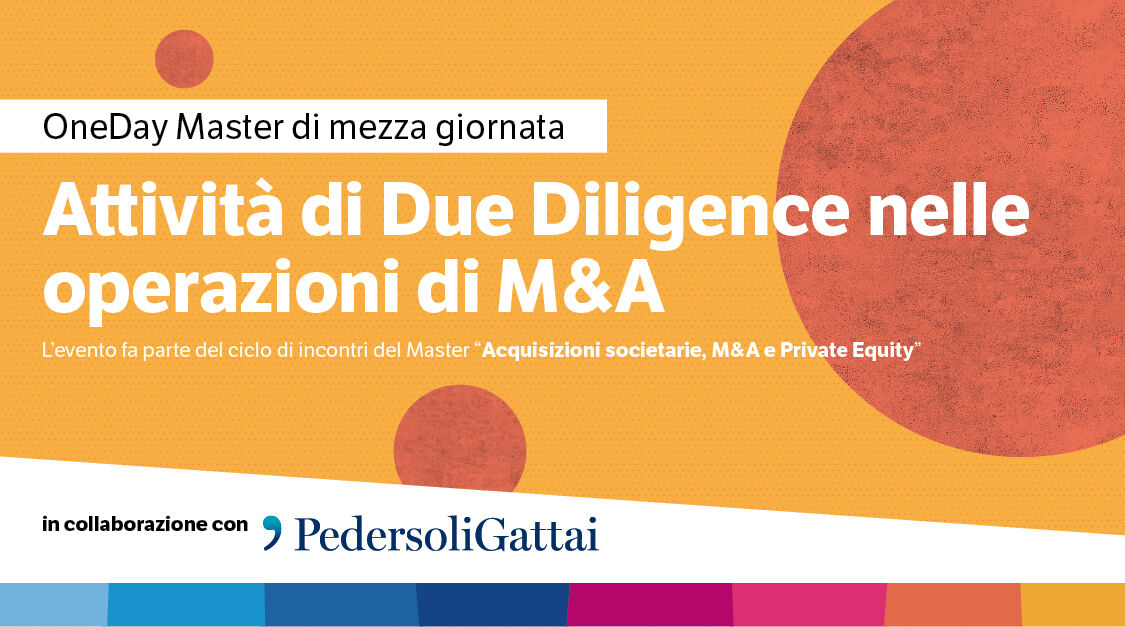 Immagine Attività di Due Diligence nelle operazioni di M&A | Euroconference